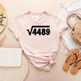 67 Meme Square Root 4489 Six Seven Slang Math Teacher Women's Heather T-Shirt Heather Peach