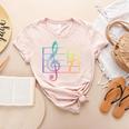 67 Music Meme Slang Six Seven Music Teacher Musician Women's Heather T-Shirt Heather Peach