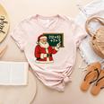 67 Teacher Christmas Santa Six Seven Meme Brainrot Math Joke Women's Heather T-Shirt Heather Peach