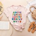 ABC Cute Monster Alphabet Halloween Teacher Costume Kids Women's Heather T-Shirt Heather Peach ABC Cute Monster Alphabet Halloween Teacher Costume Kids Women's Heather T-Shirt Heather Peach