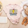 ABCD Highway To Spell Pencil Teacher & Student Font Me Women's Heather T-Shirt Heather Peach ABCD Highway To Spell Pencil Teacher & Student Font Me Women's Heather T-Shirt Heather Peach
