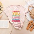Admit It You Low Key Love 6th Grade Bruh Teacher Squad Life Women's Heather T-Shirt Heather Peach Admit It You Low Key Love 6th Grade Bruh Teacher Squad Life Women's Heather T-Shirt Heather Peach