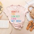 Admit It You Low Key Love Art Bruh Artist Art Teacher Women's Heather T-Shirt Heather Peach Admit It You Low Key Love Art Bruh Artist Art Teacher Women's Heather T-Shirt Heather Peach