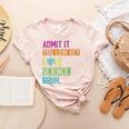 Admit It You Low Key Love Science Bruh Funny Science Teacher Women's Heather T-Shirt Heather Peach Admit It You Low Key Love Science Bruh Funny Science Teacher Women's Heather T-Shirt Heather Peach