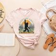 Adventure Awaits Bigfoot Teacher Kindergarten Back To School Women's Heather T-Shirt Heather Peach Adventure Awaits Bigfoot Teacher Kindergarten Back To School Women's Heather T-Shirt Heather Peach