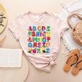 Alphabet Animals ABCs Zoo Kids Boys Girls Teacher Women's Heather T-Shirt Heather Peach Alphabet Animals ABCs Zoo Kids Boys Girls Teacher Women's Heather T-Shirt Heather Peach