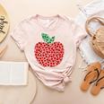 Apple Dot Pattern Art Teacher Appreciation Men Women Humor Women's Heather T-Shirt Heather Peach Apple Dot Pattern Art Teacher Appreciation Men Women Humor Women's Heather T-Shirt Heather Peach