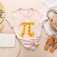 Apple Pi Pie Pun Math Teacher Pi Day 2020 Women's Heather T-Shirt Heather Peach