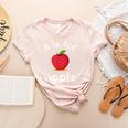 A Is For Apple Toddler Kindergarten Preschool Teacher Women's Heather T-Shirt Heather Peach