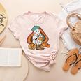 Art Teacher Painting Brushes Retro Pumpkin Ghost Artist Women's Heather T-Shirt Heather Peach