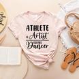 Athlete Plus Artist Equals Dancer Ballerina Teacher Student For Men Women Kids Women's Heather T-Shirt Heather Peach