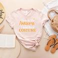 This Is My Awesome Teacher Costume Halloween Party Matching Women's Heather T-Shirt Heather Peach