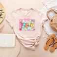 Back To School Pre-K Preppy Teacher Girl Women's Heather T-Shirt Heather Peach