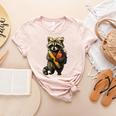 Back To School Raccoon Teachers Student Kids Women's Heather T-Shirt Heather Peach Back To School Raccoon Teachers Student Kids Women's Heather T-Shirt Heather Peach