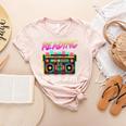 Back To School Retro Reading Is My Jam 80s Teacher Boombox Women's Heather T-Shirt Heather Peach Back To School Retro Reading Is My Jam 80s Teacher Boombox Women's Heather T-Shirt Heather Peach