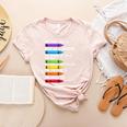 Back To School Teacher We Are Like A Box Of Crayons Women's Heather T-Shirt Heather Peach Back To School Teacher We Are Like A Box Of Crayons Women's Heather T-Shirt Heather Peach