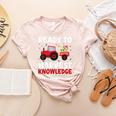 Back To School Teacher Farming Tractor Farmer Kids 100th Day Women's Heather T-Shirt Heather Peach Back To School Teacher Farming Tractor Farmer Kids 100th Day Women's Heather T-Shirt Heather Peach