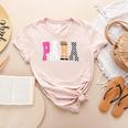 Back To School Teacher Para Preppy Checkered Para Life Women's Heather T-Shirt Heather Peach Back To School Teacher Para Preppy Checkered Para Life Women's Heather T-Shirt Heather Peach