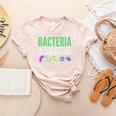 Bacteria Culture Biology Science Teacher Biologist Women's Heather T-Shirt Heather Peach