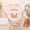 Band Teacher Halloween Shirt Costume School Marching Band For Men Women Women's Heather T-Shirt Heather Peach