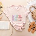 Battery Life Of A Nurse School Teacher Appreciation Women's Heather T-Shirt Heather Peach Battery Life Of A Nurse School Teacher Appreciation Women's Heather T-Shirt Heather Peach
