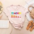 Battery Life Of a Teacher Shirt Thanksgiving Teacher Women's Heather T-Shirt Heather Peach Battery Life Of a Teacher Shirt Thanksgiving Teacher Women's Heather T-Shirt Heather Peach