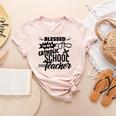 Blessed To Be A Catholic School Teacher Christian Teaching Women's Heather T-Shirt Heather Peach Blessed To Be A Catholic School Teacher Christian Teaching Women's Heather T-Shirt Heather Peach