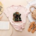 All Booked For Christmas Christmas Book Tree For Teacher For Men Women Kids Women's Heather T-Shirt Heather Peach