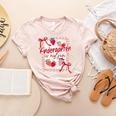 Bow Strawberry Kindergarten Is My Jam Teacher Kinder Team Women's Heather T-Shirt Heather Peach Bow Strawberry Kindergarten Is My Jam Teacher Kinder Team Women's Heather T-Shirt Heather Peach