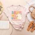Bruh We Out Teacher Retro Last Day Of School Boys Girls Kids Women's Heather T-Shirt Heather Peach Bruh We Out Teacher Retro Last Day Of School Boys Girls Kids Women's Heather T-Shirt Heather Peach