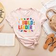 I Build Leaders Bricks Building Blocks Teacher Brick Builder Women's Heather T-Shirt Heather Peach I Build Leaders Bricks Building Blocks Teacher Brick Builder Women's Heather T-Shirt Heather Peach
