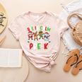 All Is Calm Just Kidding This Is Pre-K Christmas Teacher Women's Heather T-Shirt Heather Peach All Is Calm Just Kidding This Is Pre-K Christmas Teacher Women's Heather T-Shirt Heather Peach