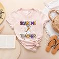 You Can't Scare Me I'm A Teacher Halloween Costume Women's Heather T-Shirt Heather Peach You Can't Scare Me I'm A Teacher Halloween Costume Women's Heather T-Shirt Heather Peach