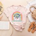 Career In Modeling AAC Teacher SLP SPED Communication Autism Women's Heather T-Shirt Heather Peach