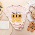 Chemistry Boo The Element Of Surprise Science Teacher Women's Heather T-Shirt Heather Peach