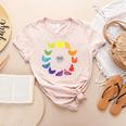 Chicken Themed Color Wheel Educational Art Teacher Artist Men Women Girls Kids Women's Heather T-Shirt Heather Peach Chicken Themed Color Wheel Educational Art Teacher Artist Men Women Girls Kids Women's Heather T-Shirt Heather Peach
