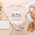 Chillin' With My Preschool Snowmies Teacher Christmas Men Women Kids Women's Heather T-Shirt Heather Peach Chillin' With My Preschool Snowmies Teacher Christmas Men Women Kids Women's Heather T-Shirt Heather Peach