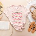 Christmas Alphabet Candy Cane Teachers Students Candy Cane For Men Women Kids Women's Heather T-Shirt Heather Peach