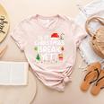 Is It Christmas Break Yet Xmas Holiday Teacher Women Women's Heather T-Shirt Heather Peach