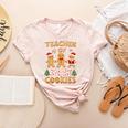 Christmas Teacher Of Smart Cookies Gingerbread Man Teaching Women's Heather T-Shirt Heather Peach Christmas Teacher Of Smart Cookies Gingerbread Man Teaching Women's Heather T-Shirt Heather Peach