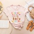 In This Classroom Everyone Is Welcome For Teacher Women's Heather T-Shirt Heather Peach In This Classroom Everyone Is Welcome For Teacher Women's Heather T-Shirt Heather Peach