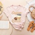 Coffee Teach Repeat Teacher Women's Heather T-Shirt Heather Peach Coffee Teach Repeat Teacher Women's Heather T-Shirt Heather Peach