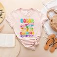 Color The World With Kindness Teachers Back To School Women's Heather T-Shirt Heather Peach Color The World With Kindness Teachers Back To School Women's Heather T-Shirt Heather Peach