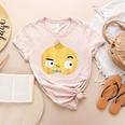 The Cool Bean Good Egg Teacher Halloween Costume Food Group Women's Heather T-Shirt Heather Peach