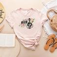 Cut Music Teacher Shirt With a Piano Keys Notes And Flowers Women's Heather T-Shirt Heather Peach Cut Music Teacher Shirt With a Piano Keys Notes And Flowers Women's Heather T-Shirt Heather Peach