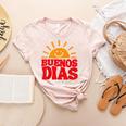 Cute Bilingual Spanish Teacher Buenos Dias Sunshine Women's Heather T-Shirt Heather Peach Cute Bilingual Spanish Teacher Buenos Dias Sunshine Women's Heather T-Shirt Heather Peach