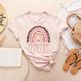 Cute Daycare Teacher Rainbow Leopard Print Childcare Worker Women's Heather T-Shirt Heather Peach Cute Daycare Teacher Rainbow Leopard Print Childcare Worker Women's Heather T-Shirt Heather Peach
