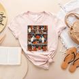 Cute Ghost Book Reading Books Lover Spooky Teacher Halloween Women's Heather T-Shirt Heather Peach Cute Ghost Book Reading Books Lover Spooky Teacher Halloween Women's Heather T-Shirt Heather Peach