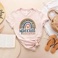 Cute Special Education Leopard Print SPED Teacher Idea Women's Heather T-Shirt Heather Peach Cute Special Education Leopard Print SPED Teacher Idea Women's Heather T-Shirt Heather Peach