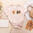 Daycare Teacher Halloween Infant Squad Spooky Childcare Fall Women's Heather T-Shirt Heather Peach